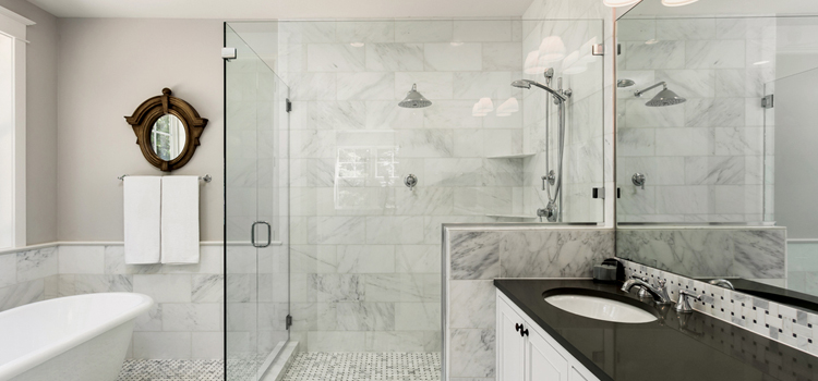 bathroom shower door installation in Lauderhill